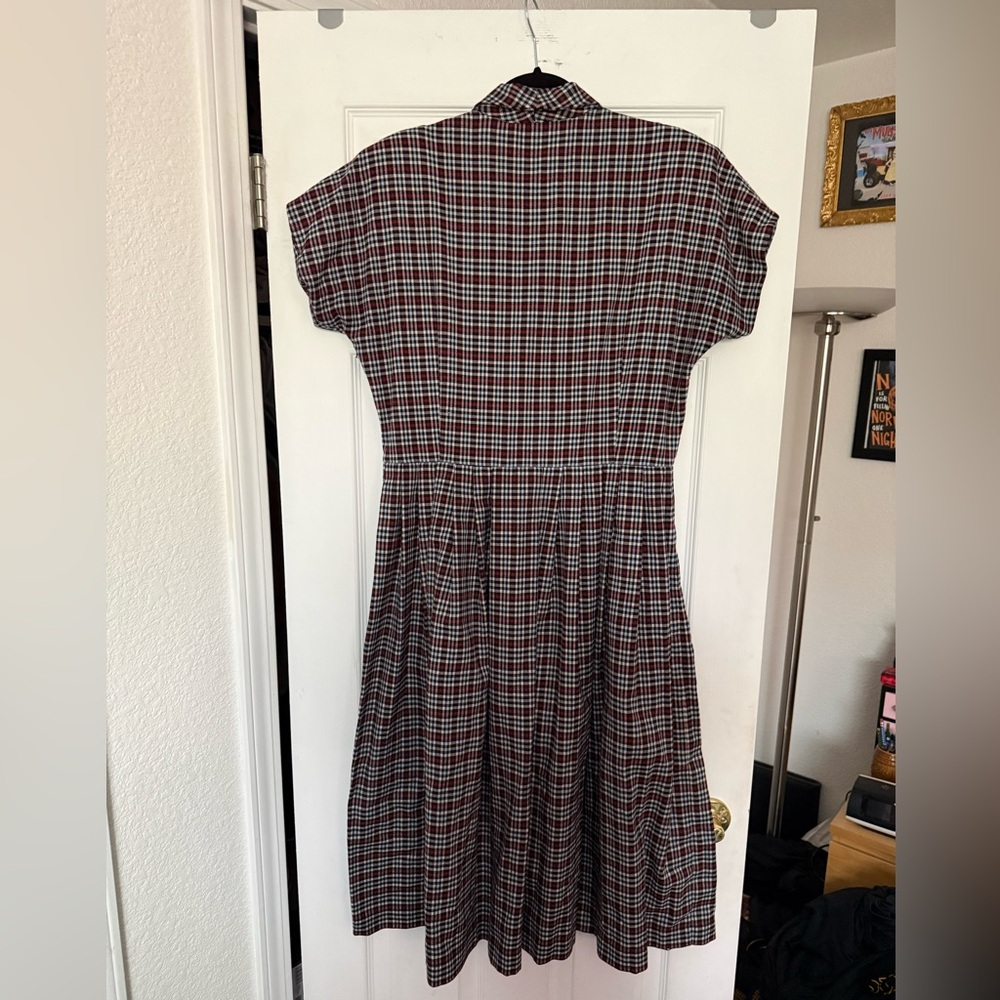 Vivien of Holloway Plaid Kitty Dress size UK 18 - Picture 3 of 6
